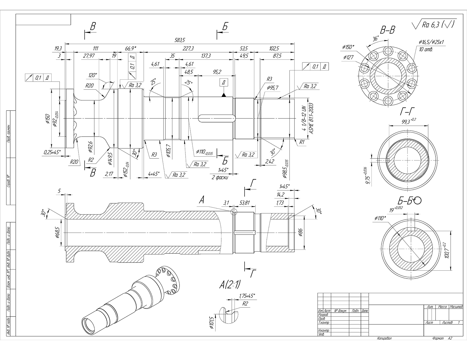 Blueprints drawings sketches work examples 