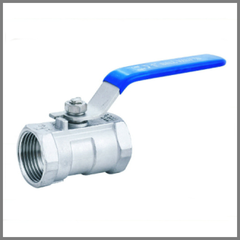 Stainless steel one-piece ball valves threaded ends