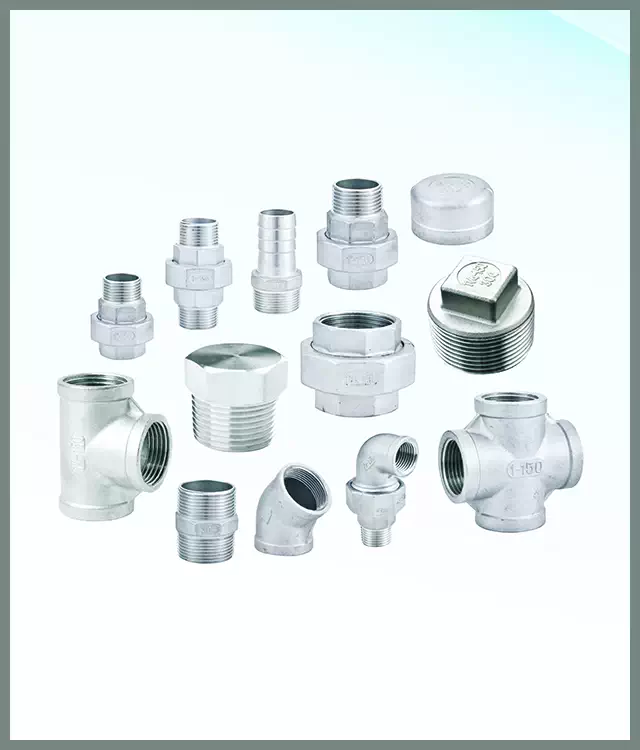 Stainless steel threaded fittings